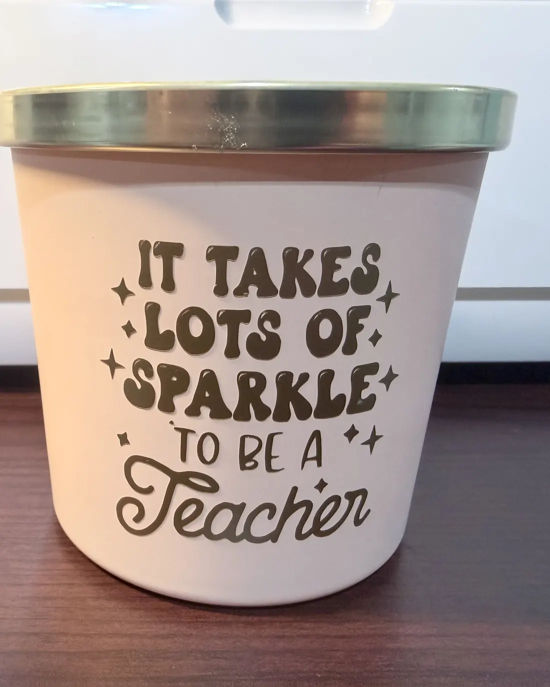 Planter made as a teacher appreciation gift